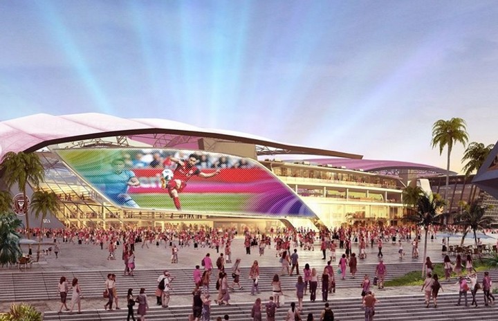 Palmy na streche a bar uprostred. Štadión Miami bude veľkolepý